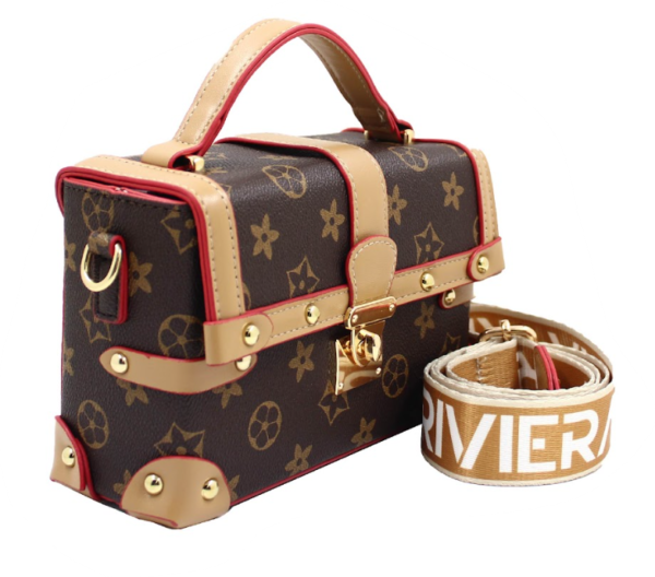 MINI BOLSO TIPO BAUL CON REMACHES B-4253
