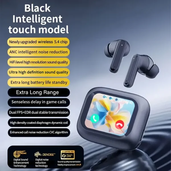 Audifonos Bluetooth pantalla-Naisu REF ANC-NS-B09