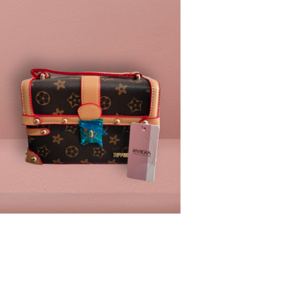 MINI BOLSO CON APLIQUES BORDADOS B-4252 - Image 2