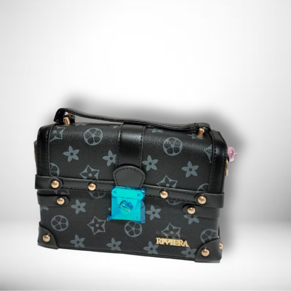 MINI BOLSO TIPO BAUL CON REMACHES B-4253 - Image 3