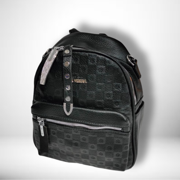MORRAL PU CON REATA Y MONEDERO SLIDER CON TACHES MO-6555